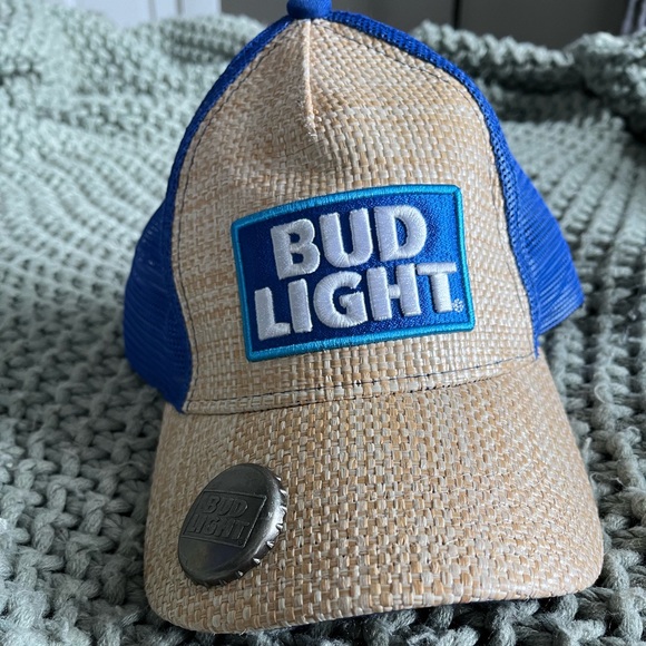Bud Light Bottle Opener Baseball Hat 